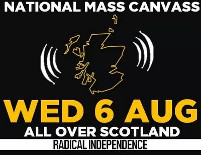 The official twitter account for the Radical Independence Campaigns National Mass Canvass 

22nd June 2014 
ALL OVER SCOTLAND
