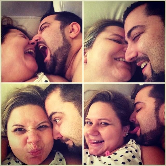 Somos um casal brigando para chegar no peso ideal. Um grama de cada vez.