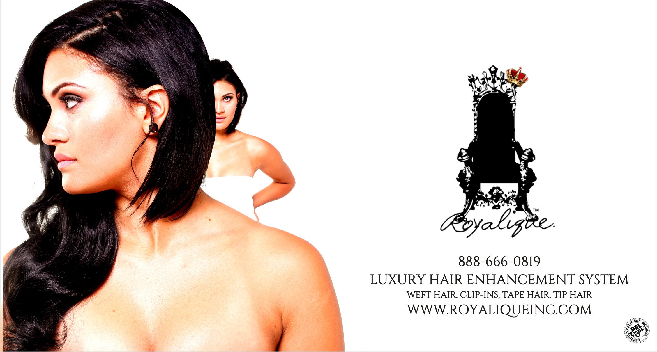 Royalique Inc. luxury hair enhancement systems, weft, tape, keratin tip, mink lash, and loop hair. http://t.co/y1BltLQ6Od