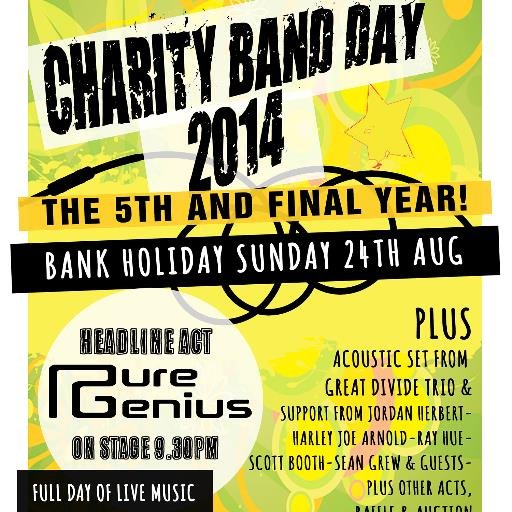 All day music festival in aid of NGH Disney & Paddington Childrens Wards, Sunday 24th August @ 14:00. FREE ENTRY - Raffle & Auction. Come join us for charity