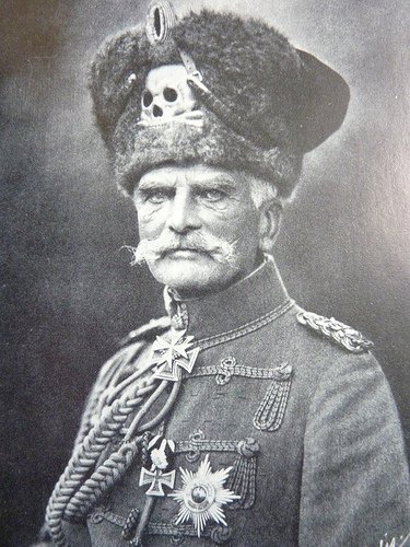 At the outbreak of WWI was in command of XVII Army Corps. He participated in the battles of Tannenberg and Gumbinnen and the successful invasion of Romania