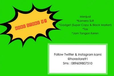horestore91's profile picture. Menjual Kamera dan Gadget Murah IG & Line horestore91 Pin : 7ec4f487 Sms : 089609807510