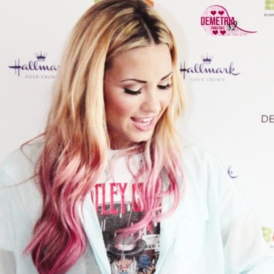I asked Demi to give her hair a break otherwise she would give me a heart attack.