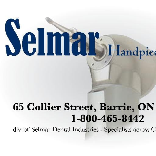 SelmarHpcSvs's profile picture. Dental Handpiece Repairs & New Equipment. Selmar - serving dentists,Vets etc. across Canada since 1984 providing repairs to most Makes & Models of Handpieces.