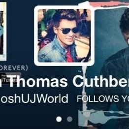 CONGRATS JOSH CUTHBERT FOLLOWS YOU AND REMEMBER HE LOVES YOU! He know if you exist ❤️ PLEASE SMILE EVERYDAY. Josh loves you ❤️