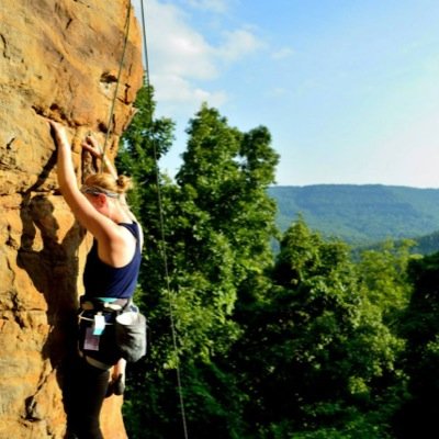 I like crafts and climbing rocks.