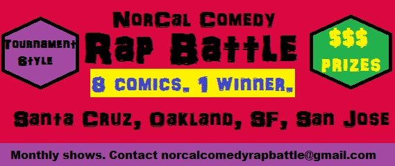 Monthly comedy competition held in SF, OAK, SJ, and SC. We make rap battles fun and funny. Listen to Party Animal Radio!! #NCCRB