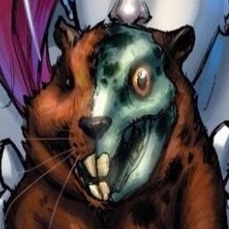 I'm a taxidermied beaver who is the sidekick to Harley Quinn. The mad clown, Joker burnt my face leaving it charred. Only Harley Quinn can hear me. #RP