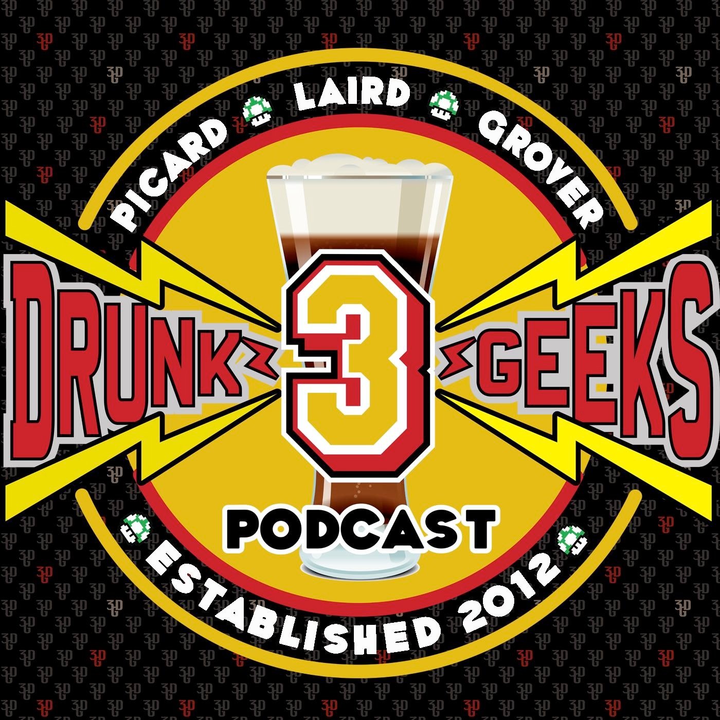 3DrunkGeeks's profile picture. A weekly show about geek news and culture, hosted by three hopeless, bickering drunks.