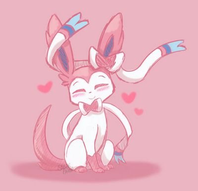 Hi I'm Sylvia! I'm a Sylveon and I love to swim! Female Can transform into a human, RP