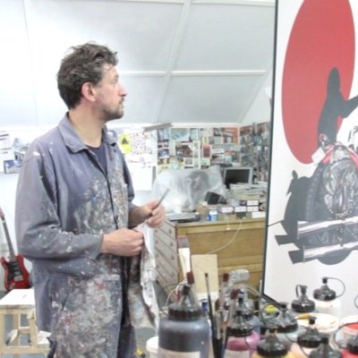 Painting and going on about motorcycles