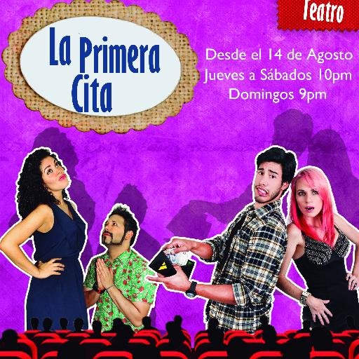 La Primera Cita es una comedia de teatro  original de Juan Carlos Duque. Estrena el 14 de Agosto en Urban Cuplé CCT. Jueves a Sábados 10 p.m. Domingos a las 9