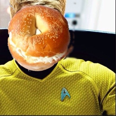 I boldly go where no bagel has gone before (aka into Spock's pants). I'M ENGAGED!!