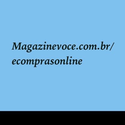 O ecomprasonline é um canal de vendas do Magazine Luiza somos autorizados a vender os produtos através do http://t.co/qoCe2Ndk9Z