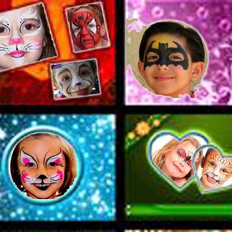caritas pintadas para toda clases de eventos infantiles con los mejores precios... =)