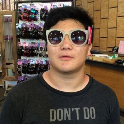 A Korean with small-eyed problems.