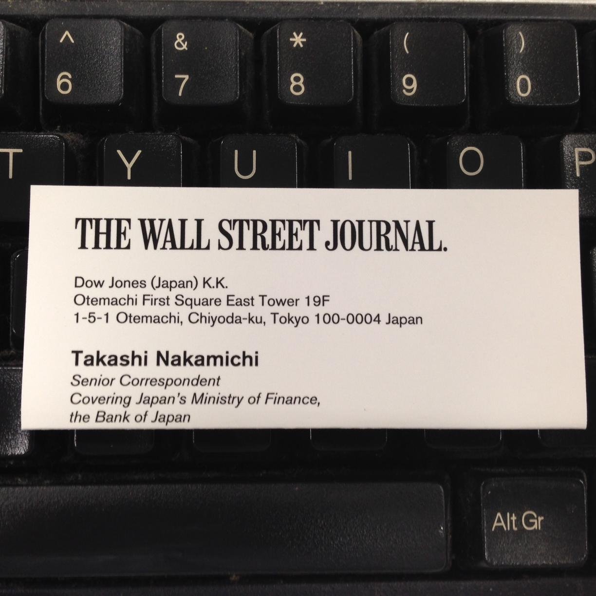 takanakaWSJ's profile picture. I'm a reporter at @WSJ covering Japanese monetary and economic policy.