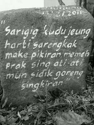 Dipihade mulang hade,, Dipigoreng mulang goreng,, Diurus mere cukup,, Dipiara mere kaya.. mun dibawa tamelar,nya pulangna teh sangsara.