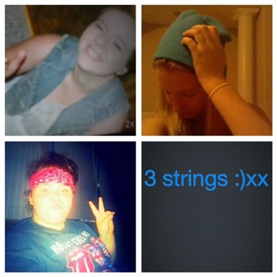 Official Twitter Account For The Upcoming Girl Band, Three Strings
Cadin, Lee, And Isabelle.