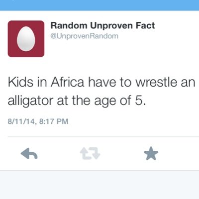 #1 source for Random Unproven Facts.