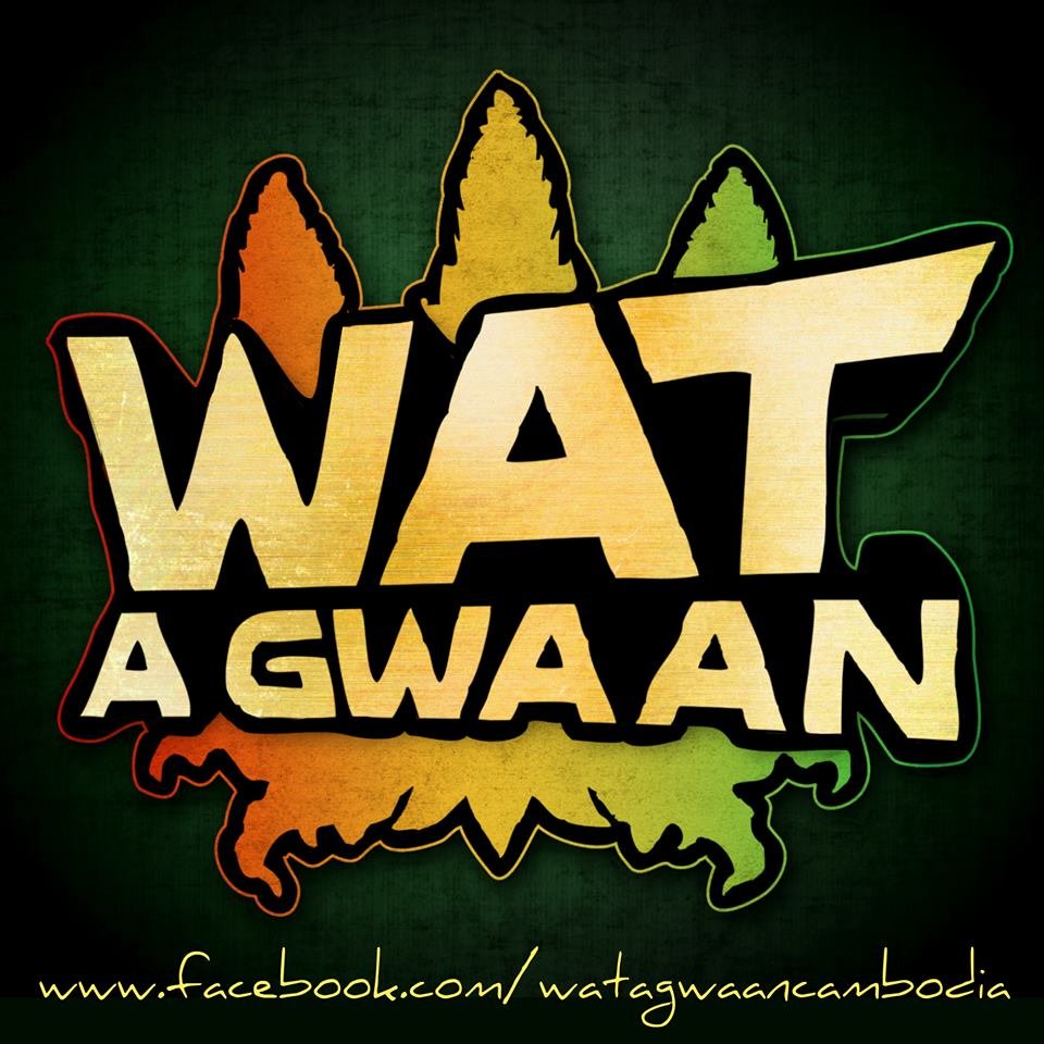 WAT A GWAAN is a reggae collective based in Cambodia. KAZTET D (Founder/MC/Selecta) , POLAAK(Founder Producer/DJ), KCM NAYABINGHI (Percussionist), DJ BREE (DJ)