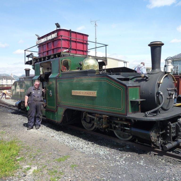 Model maker and owner of EDM Models, Driver on the Festiniog Railway in North Wales