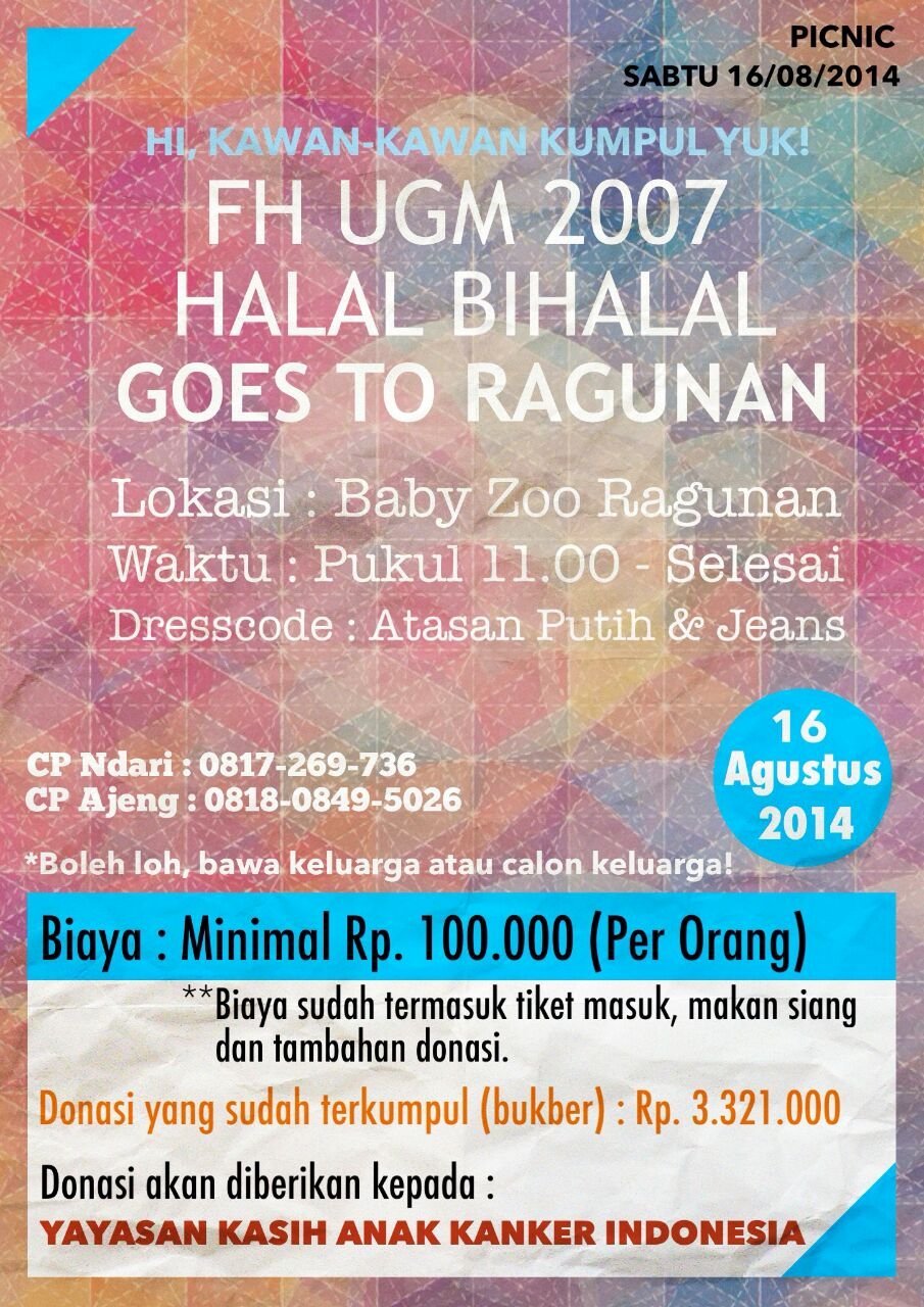 FHUGM2007's profile picture. -Akun Twitter Resmi FH UGM Angkatan 2007- Milis: http://t.co/U7UaXoycVD… Email: FHUGM2007@gmail.com