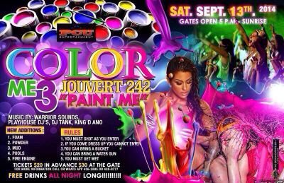 PCU ENTERTAINMENT. Hosting some of the hottest events ever ! Color Me 3: Jouvert 242 September 5th Heritage Park, Arawak Cay