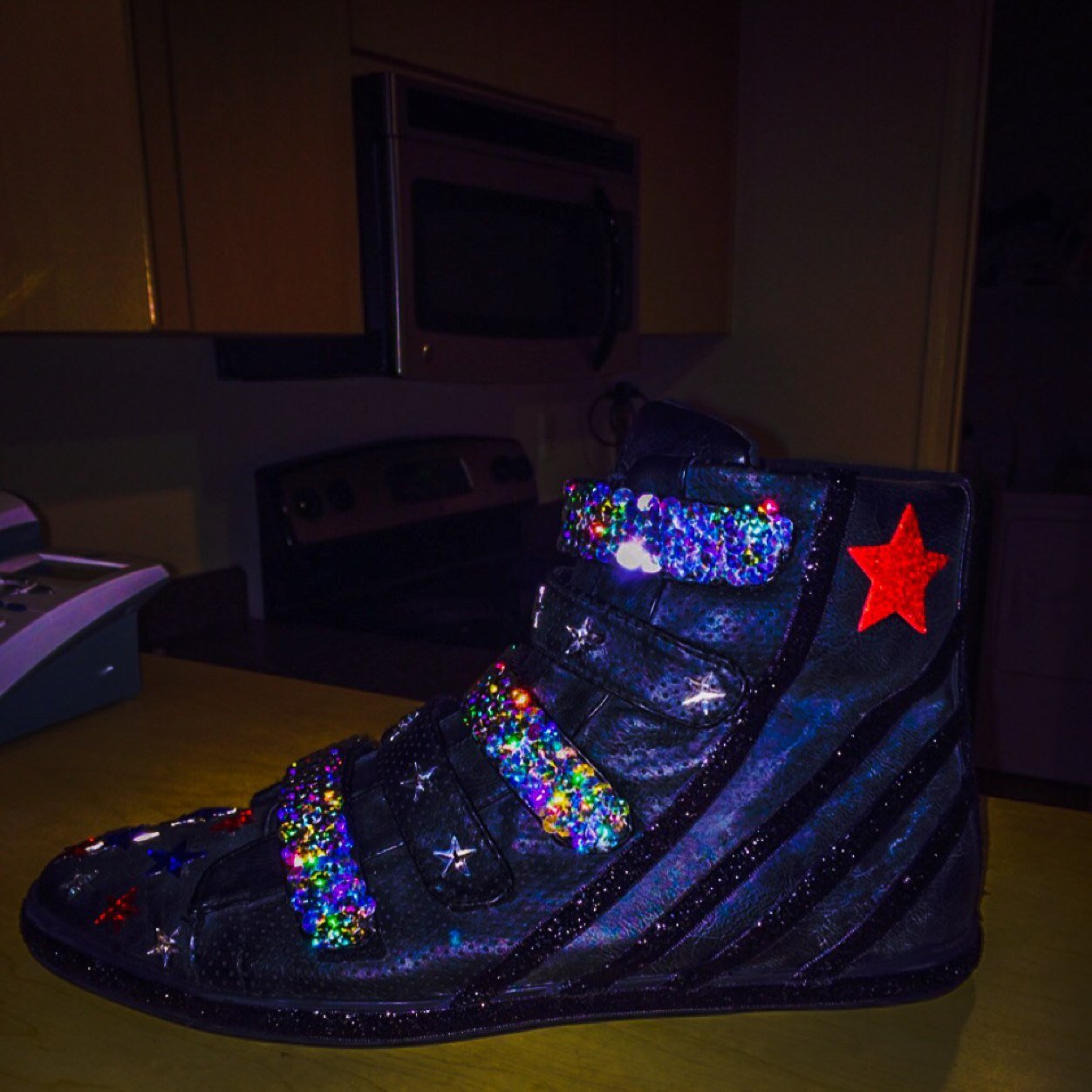 ALEXANDER BENJI. I DO CUSTOM SHOES AND CLOTHES. WORKING ON MY LINE AS WELL.