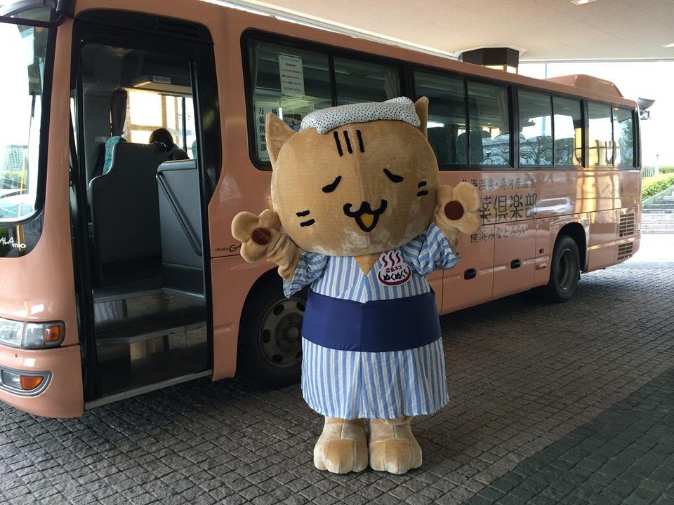 温泉大好きネコ！！ぬくぬくさんだにゃん。
万葉の湯の温泉でみんなを癒すにゃん♪