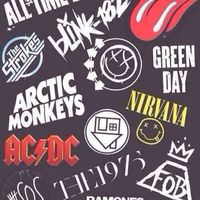 weezer.nirvana.blink182.panic!.mayday.greenday.sublime.articmonkeys.nbhd.grouplove.rollingstones.jimmyeeatsworld.mychemicalromance.radiohead.foofighters.more