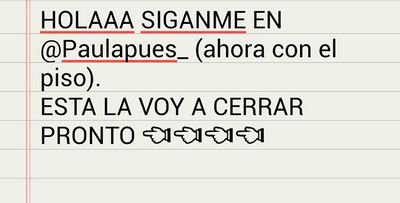 siganme en @paulapues_ esta la voy a cerrar