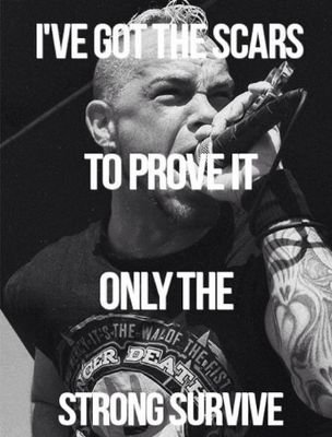 Tweeting rock lyrics you can relate to.