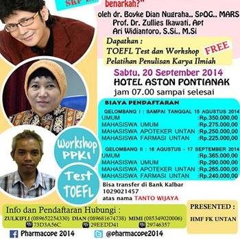 Seminar Nasional pemateri dr Boyke Dian Nugraha.,SpOG.,MARS 20 September 2014     prsented HMF FK UNTAN