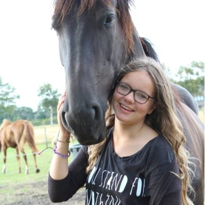 Hemel op aard is op de rug van een paard