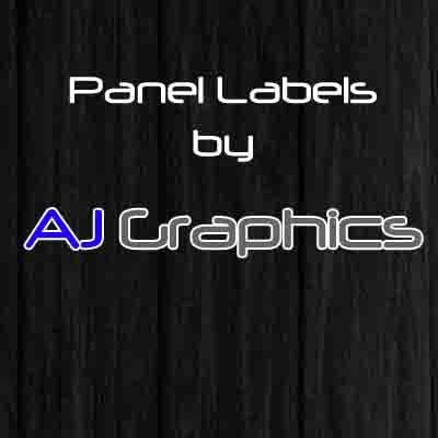 Panel labels for electricians, alarm installers, plumbers, etc. Don't leave your card - STICK IT - free
design, any size,shape,colour. sales@ajgraphics.co.uk