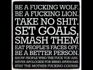 Don't stop when it hurts, stop when you done! Finish everything you start with a 100% - PUA