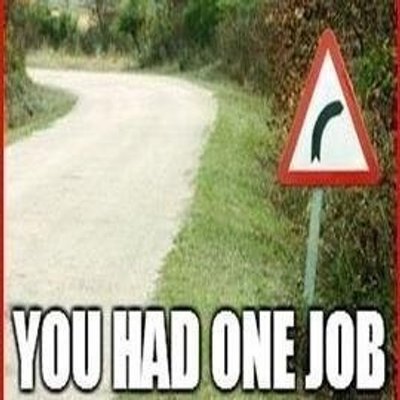 Image result for you had one job