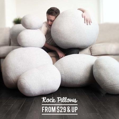 Rock Pillows - Unique, designer pillows that bring nature to any space. Visit Our Store at http://t.co/8nJx0KKvRD!