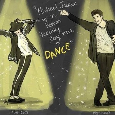 Glee. Criminal Minds. Eat. Dance. Sleep. Youtube all day. RIP CoryMontieth.
