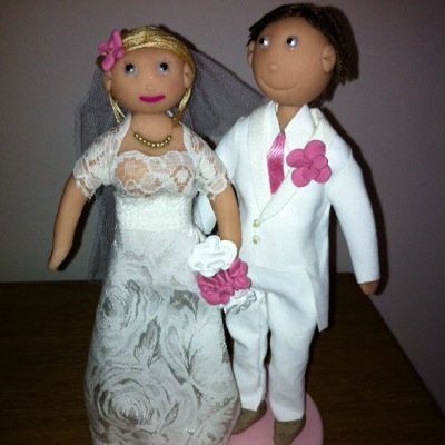 cakecharacter's profile picture. Personalised Wedding Cake Toppers, handmade in Lincoln and unique to mirror how you look on the day!