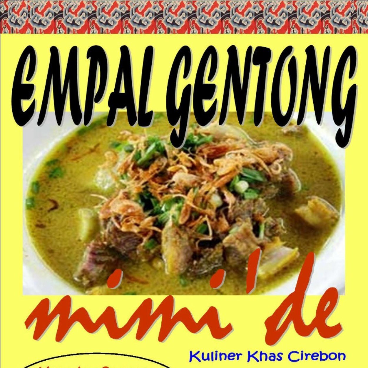 Kuliner khas cirebon yang hadir di cimahi,, rasa yang bikin nagih dan harga terjangkau,, Informasi dan delivery : 083822638932 & 081931741422 Pin bb : 2a851b9b