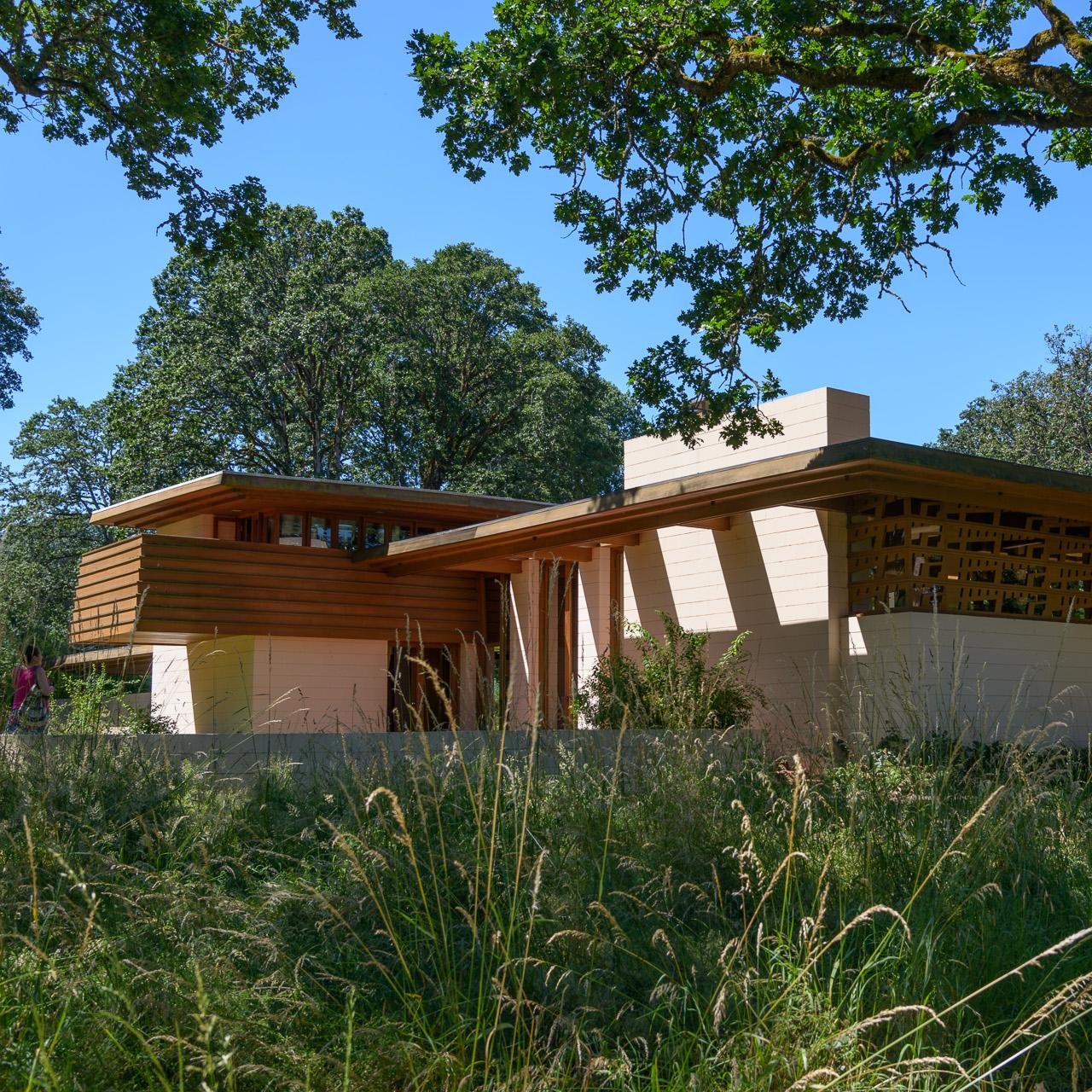 The Gordon House is the only realized building in Oregon designed by #FrankLloydWright. Learn more about preservation, tours, & book events on our website.