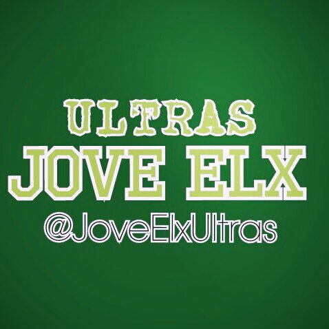 Gran club, gran equipo, gran aficion, gran familia, #MuchoElche #JoveElx en un mundo que no quieren ultras, cantaremos mas, lucharemos mas, lololololo...