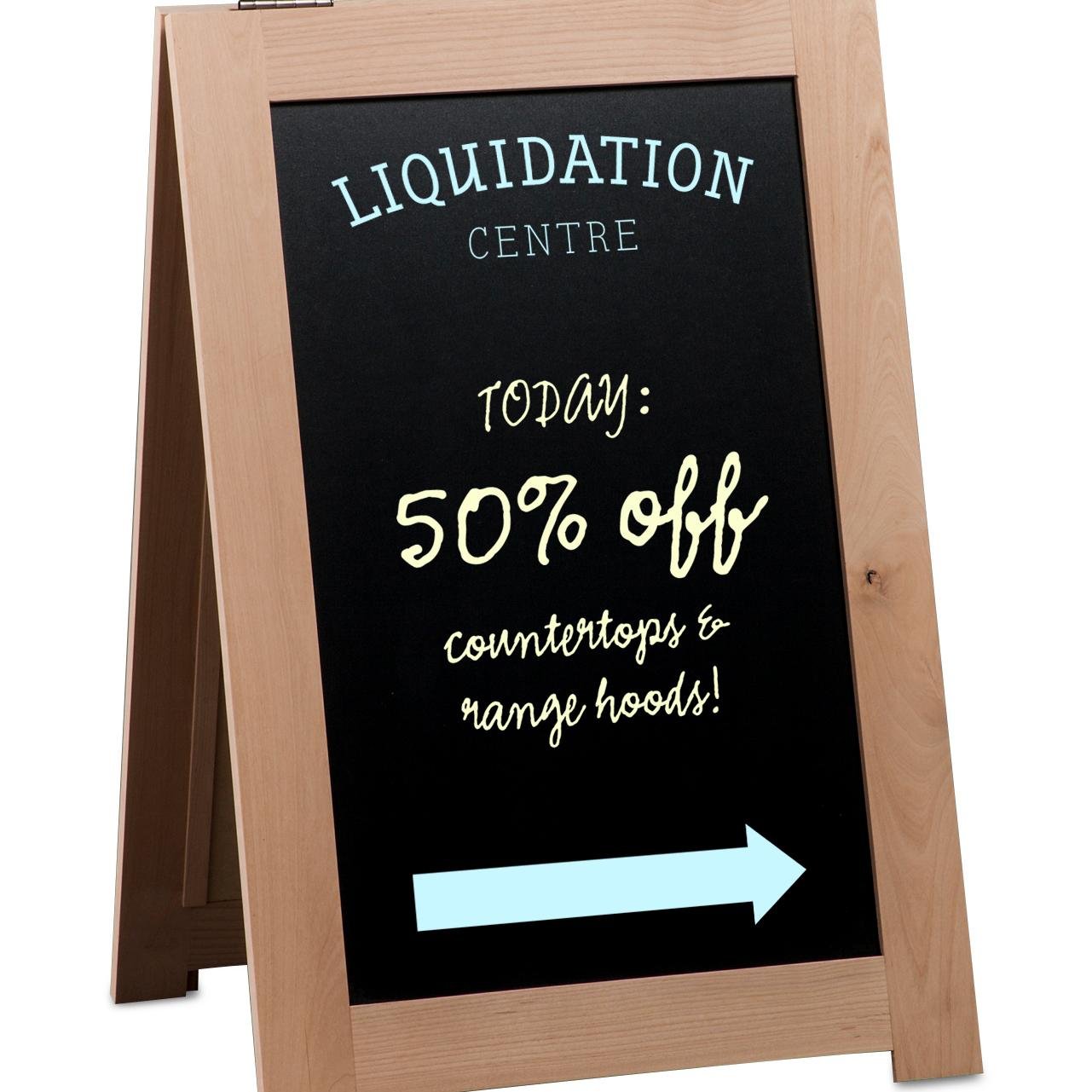 Sidewalk advertising fast and easy. We build and ship out in days!