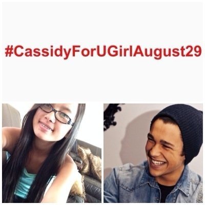 Can you please tweet #CassidyForUGirlAugust29 @blumsteinmike ! Its my dream to be U Girl . I love Austin so much he is my world @HIGHKEYHYPED