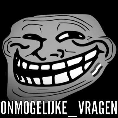 Hey mensen! Ik ben een account die alleen maar onmogelijk beantwoordbare vragen stelt, mijn persoonlijke account heet: @VoorAltijdNoah, succes met beantwoorden!