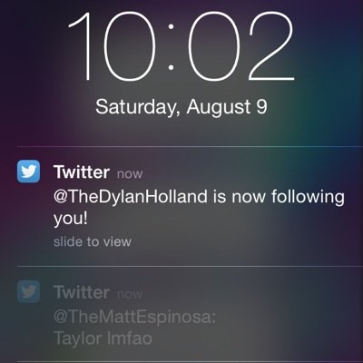 CONGRATS! @TheDylanHolland FOLLOWED YOU! -@doseofdeezy