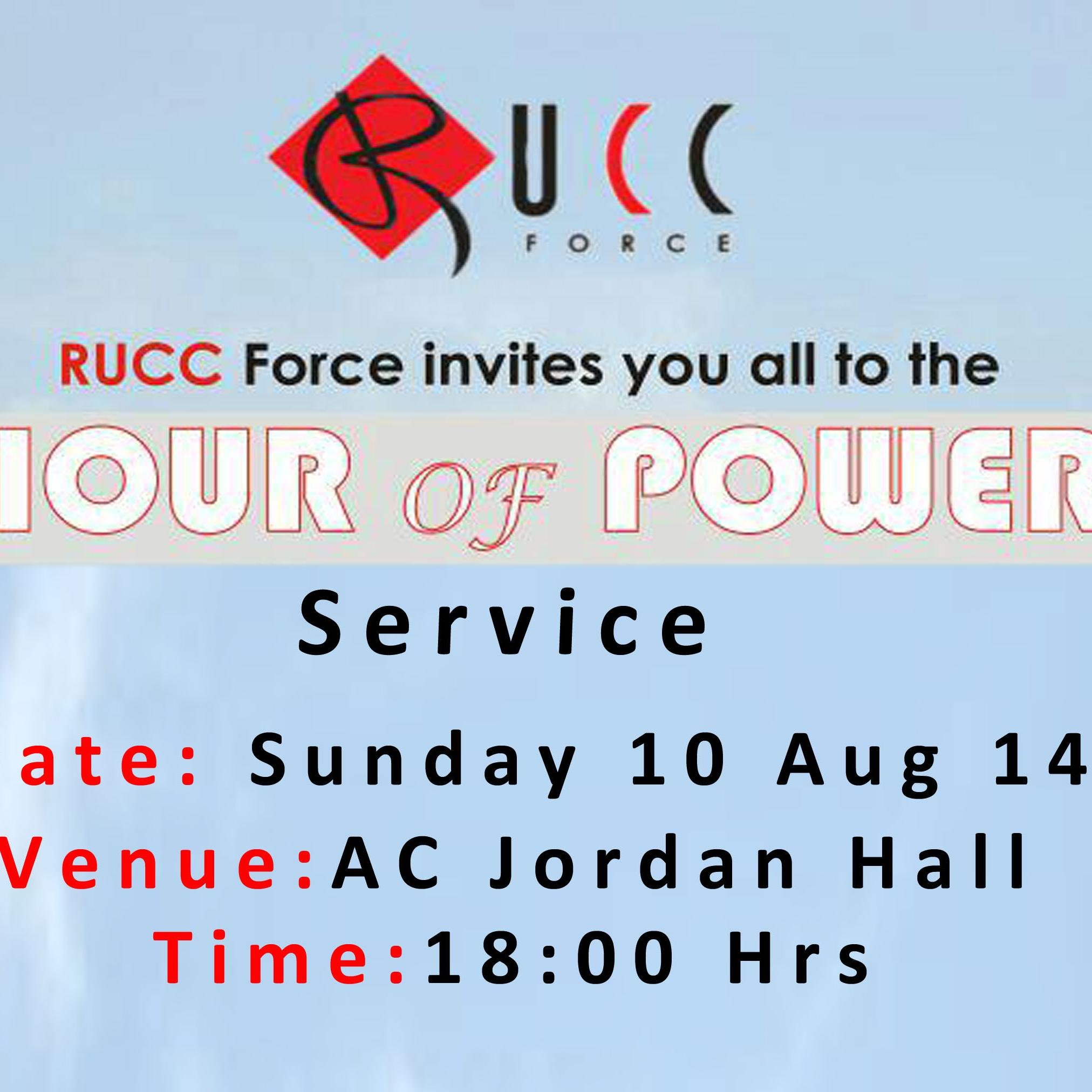 RuccForce's profile picture. Going big for Jesus..................RUCC Force is the campus outreach of RUCC Ministries. It forms part of the young adults’ ministry of the church.