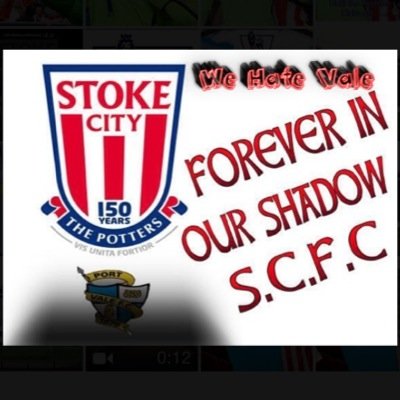 WeHateVale's profile picture. Stoke City will probably never play Port Vale again. So its only fair that we remind them that they are forever in our shadow. Love Stoke, Hate Vale #twitter92
